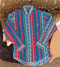Wrangler red and blue Aztec L/M