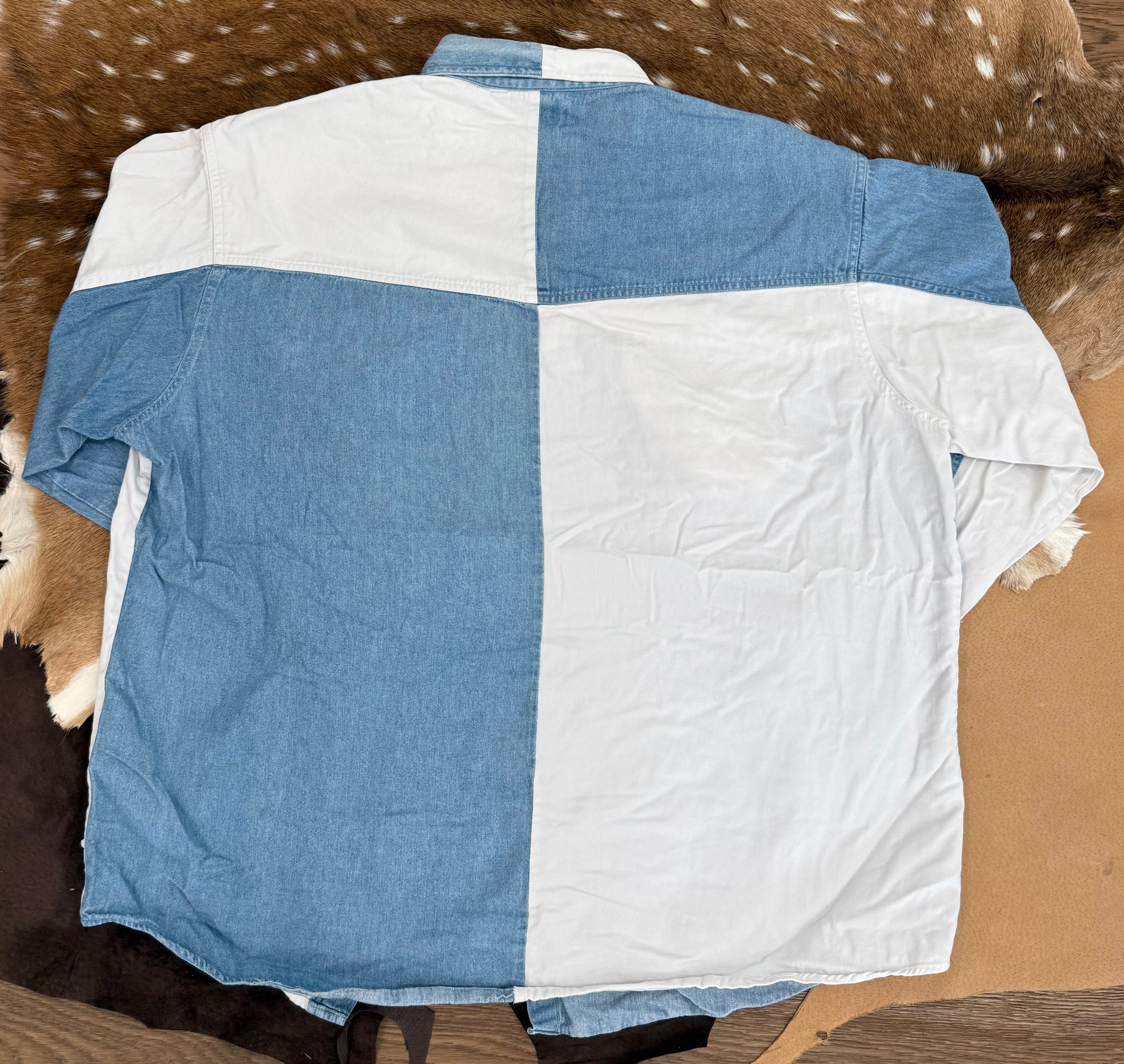 Express Rider Denim and White 2XL