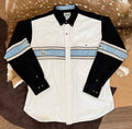 Express Rider white and blue Aztec XL