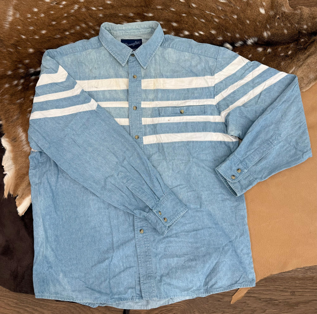 Wrangler Denim and White L