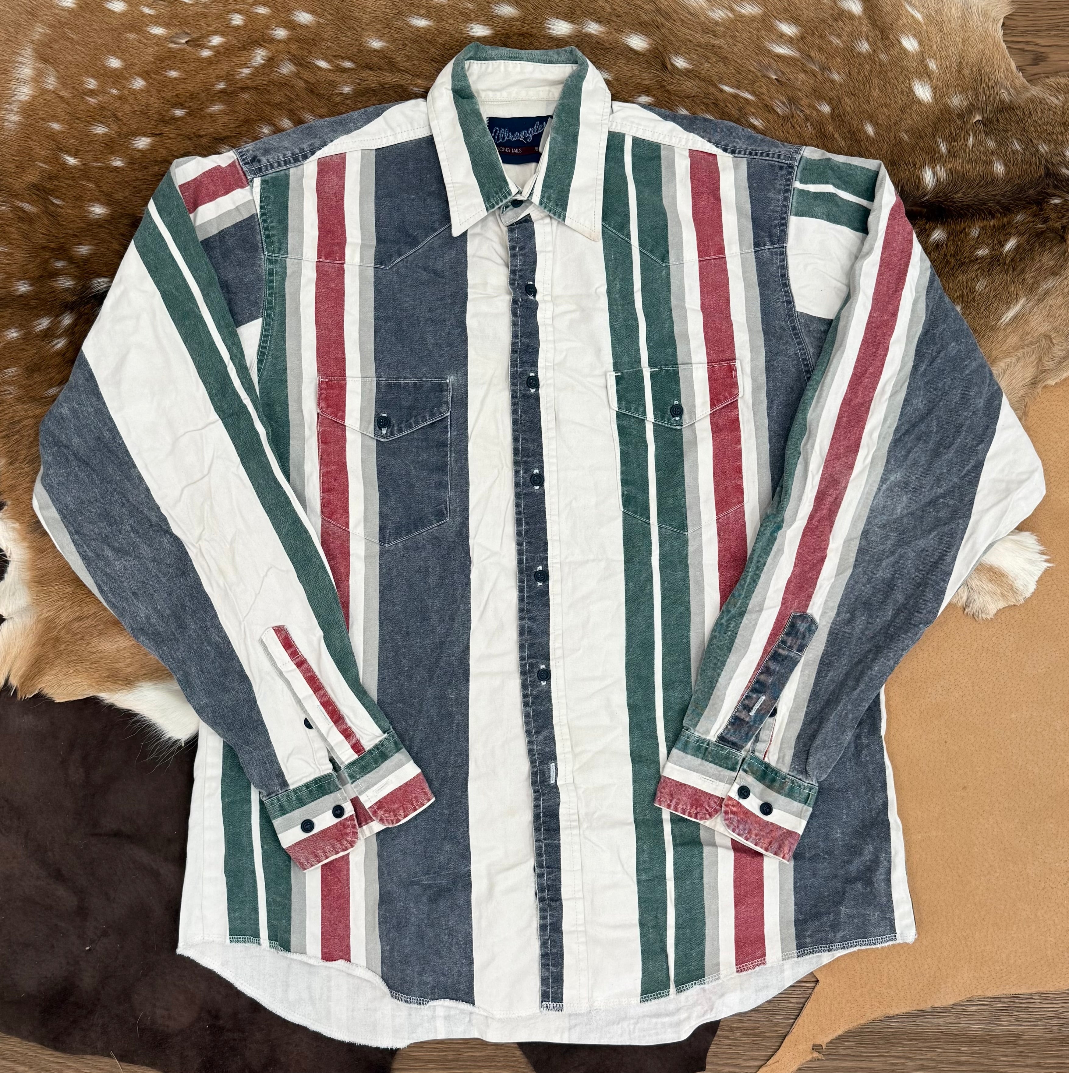 Wrangler Brushpopper White and Red (L) 16 1/2 -34