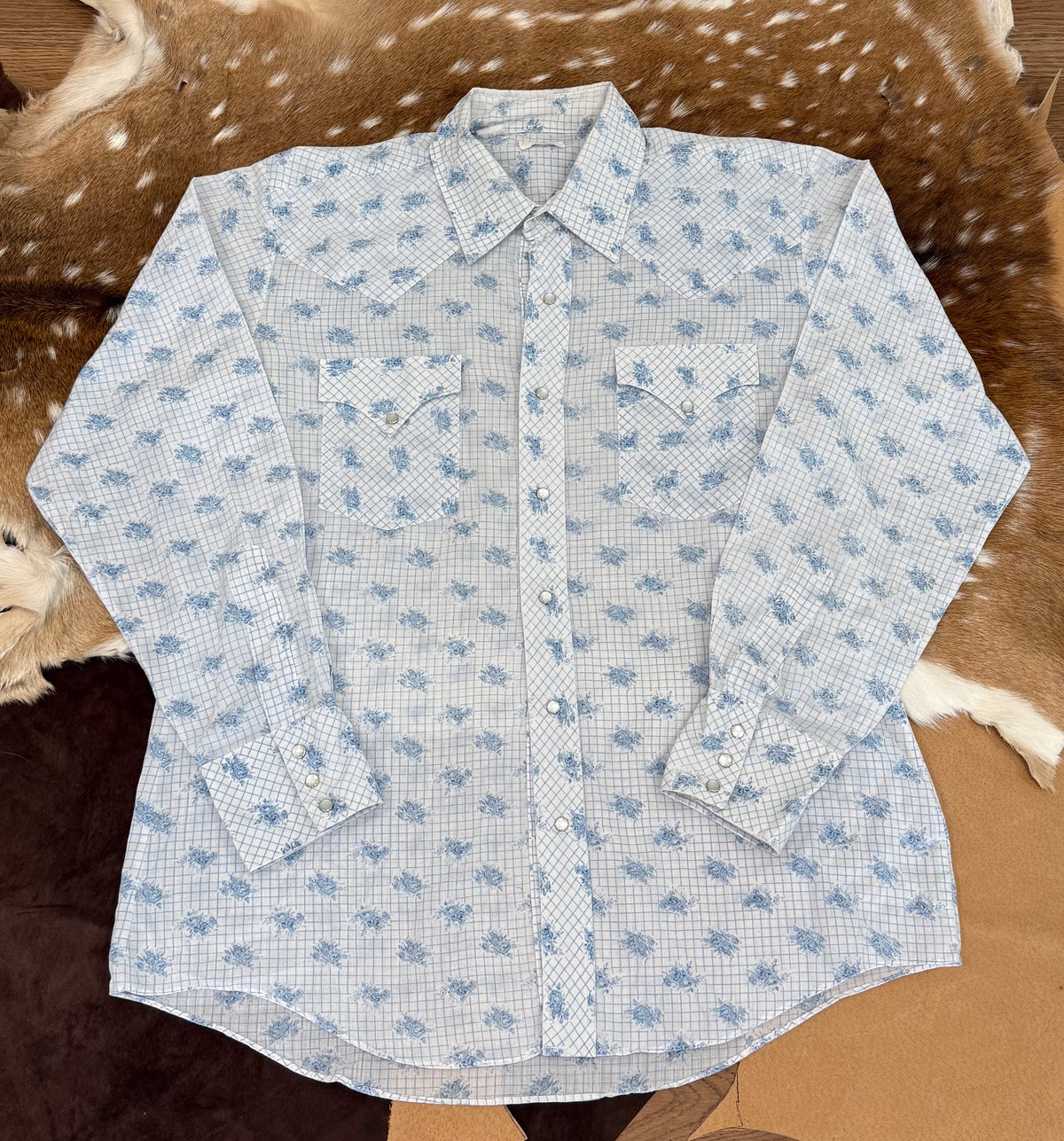 Miller Blue Flower 70’s L