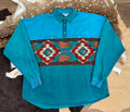 Roper Turquoise Aztec overshirt XL