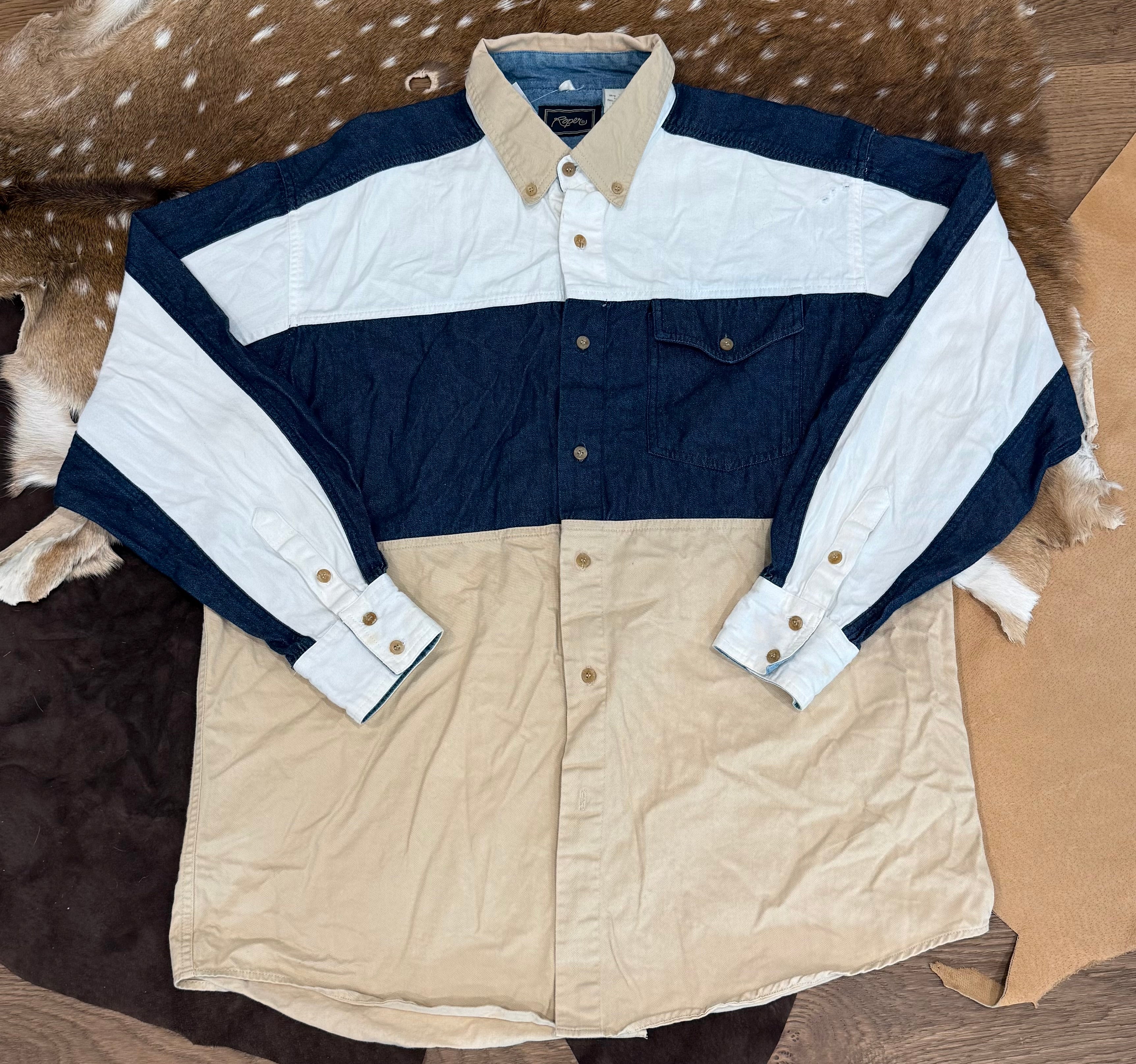 Roper Tans and Denim XL/2XL
