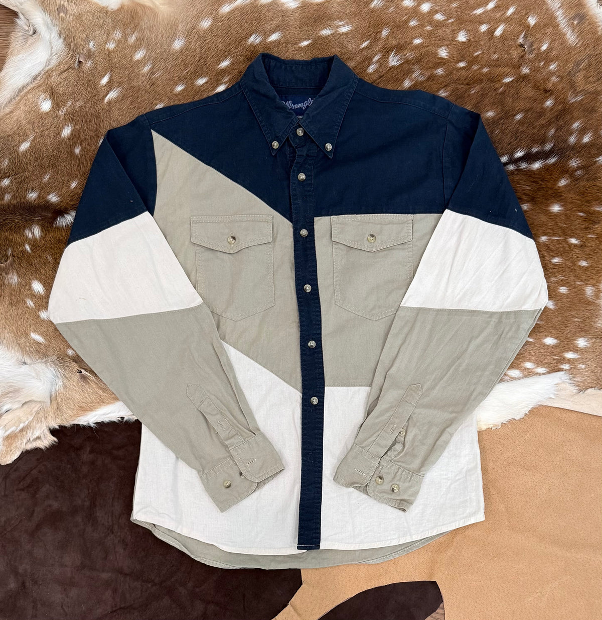 Wrangler blue and tan Kids (14-16) XL