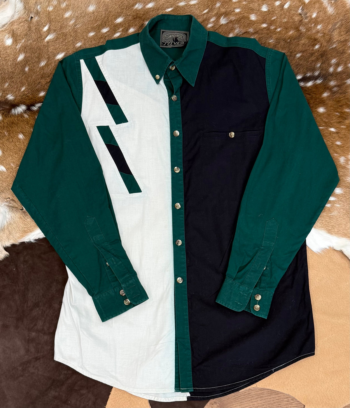 Spindle River Green and Black M/L