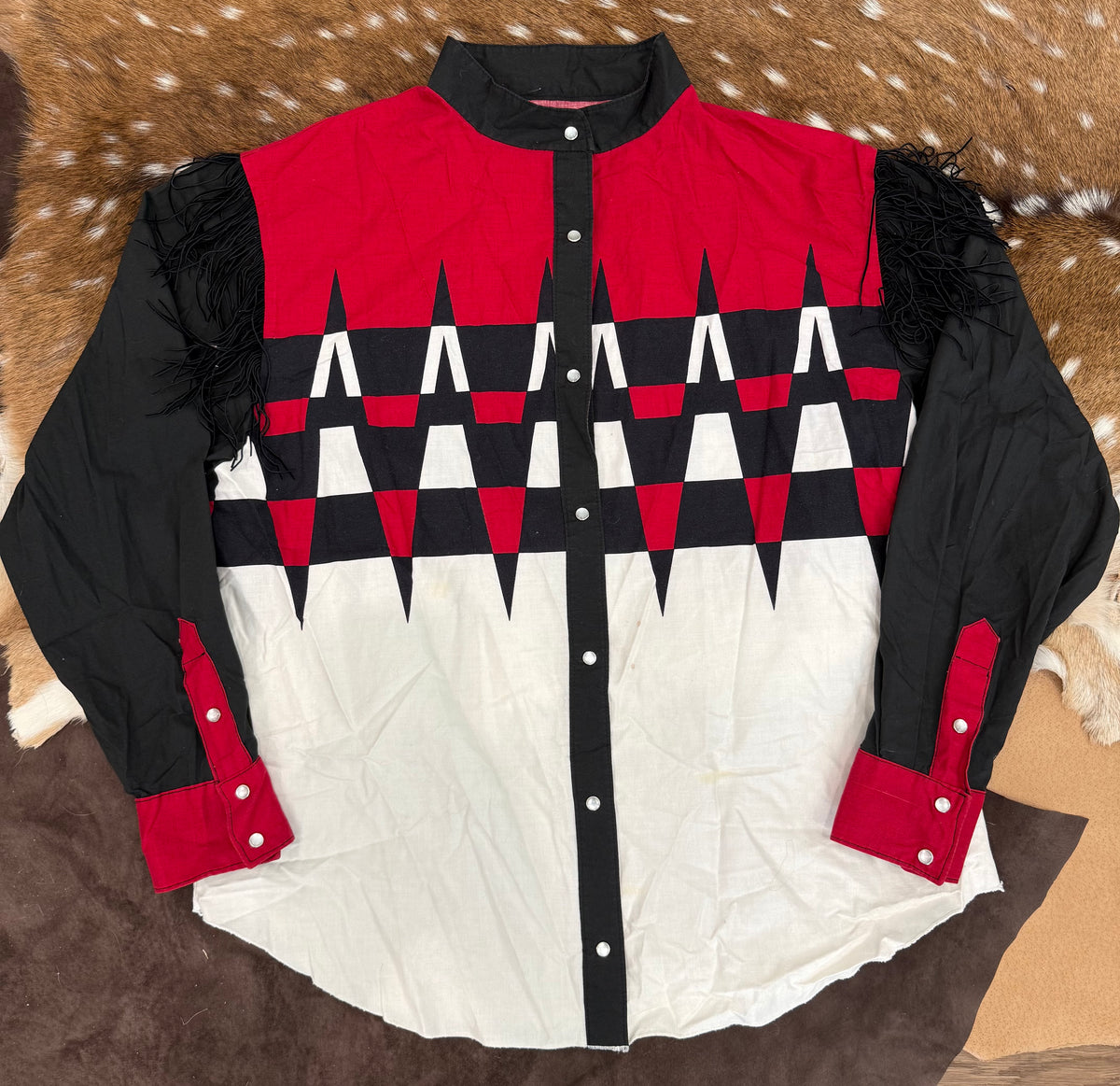 Unknown Red and Black Womens L