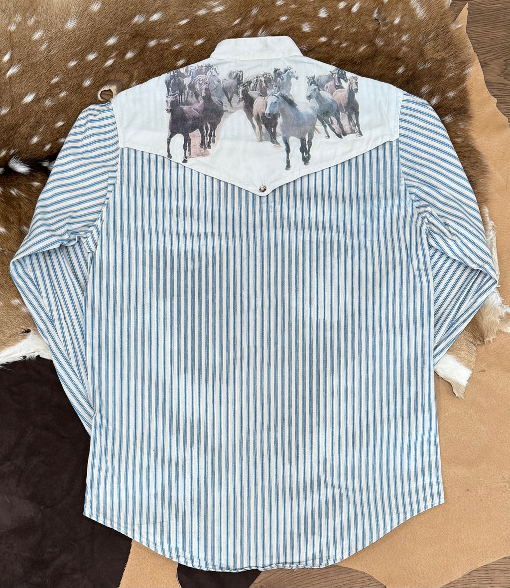 RoughRider horse and stripe Men’s S