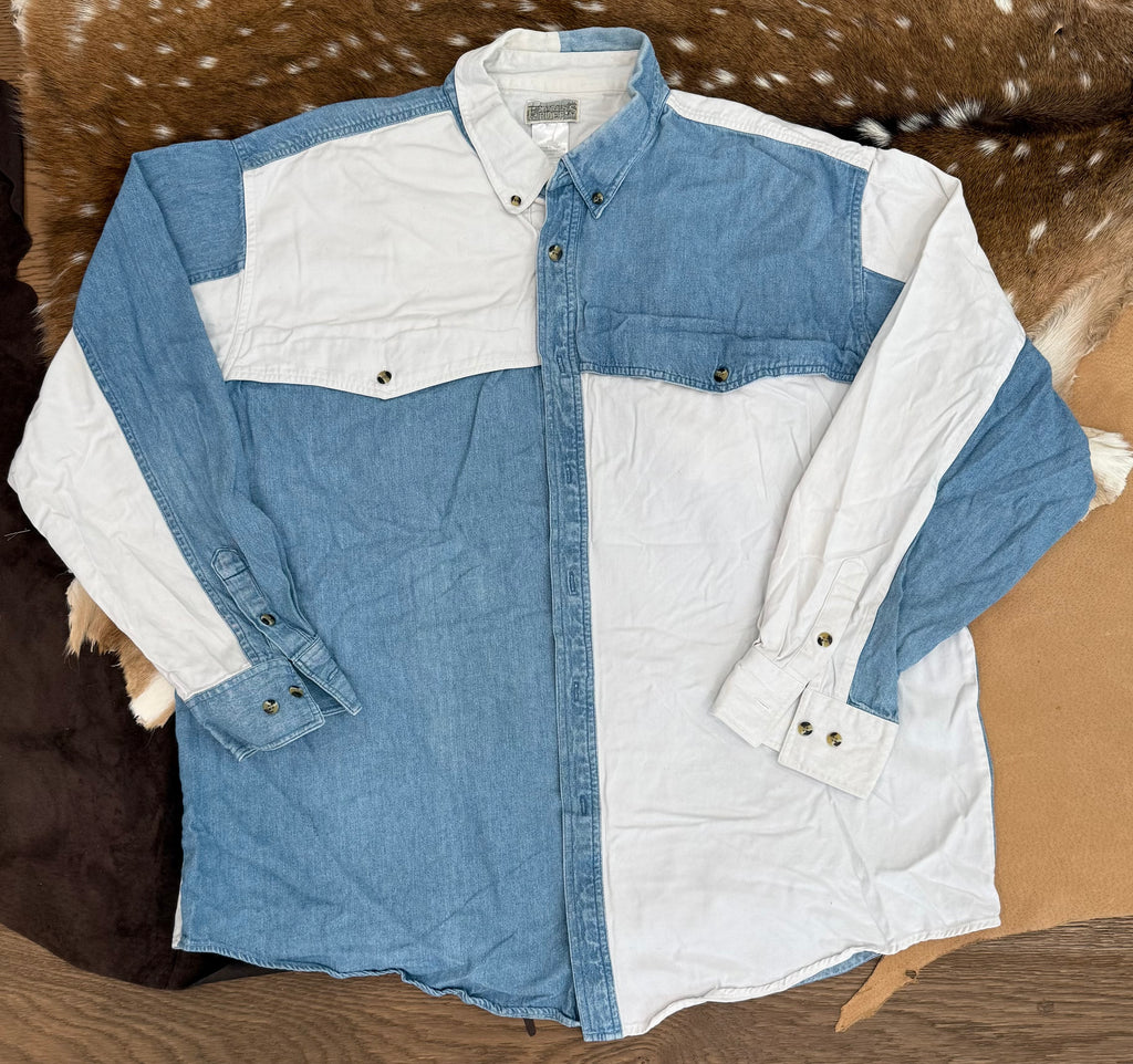 Express Rider Denim and White 2XL