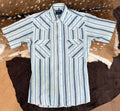Wrangler White and Turquoise S slim