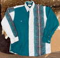 Just Western Turquoise and White L