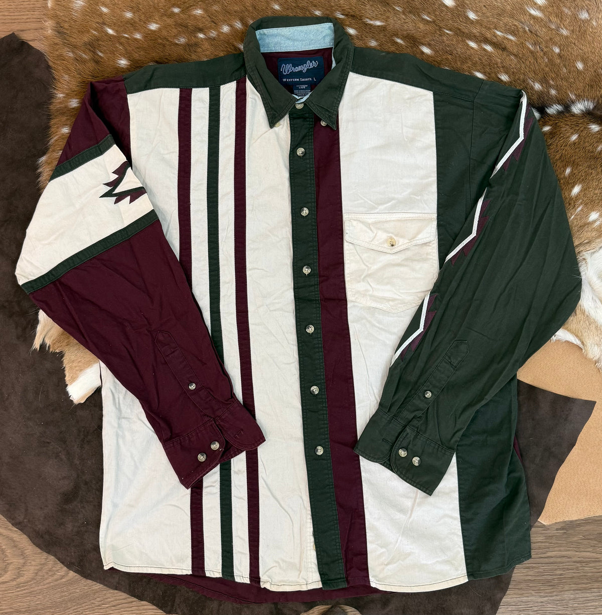 Wrangler Maroon and Green L