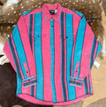 Wrangler Brushpopper Pink and Turquoise 17 1/2 x35