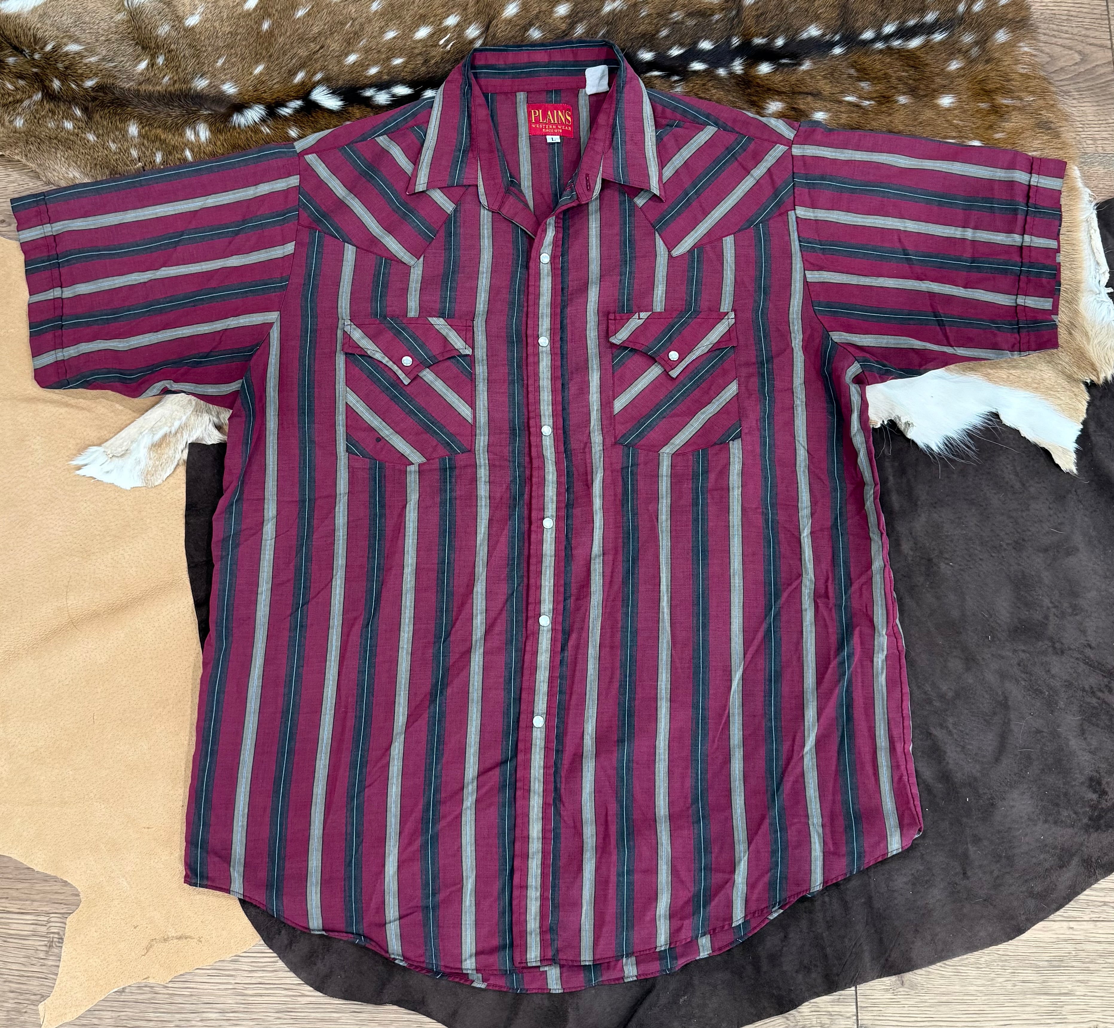 Ely Plains Maroon and Black L