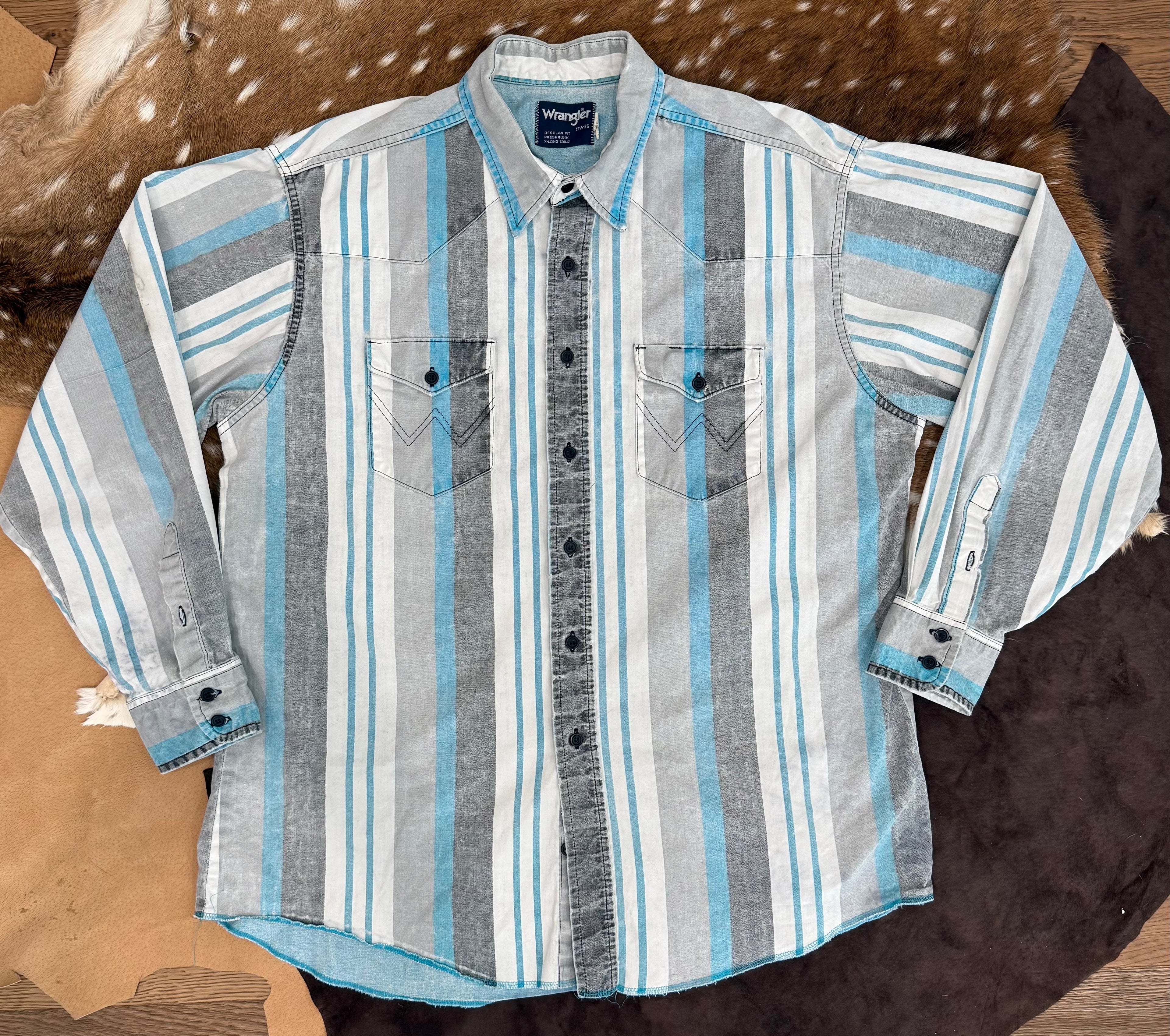 Wrangler Brushpopper Grey and Turquoise