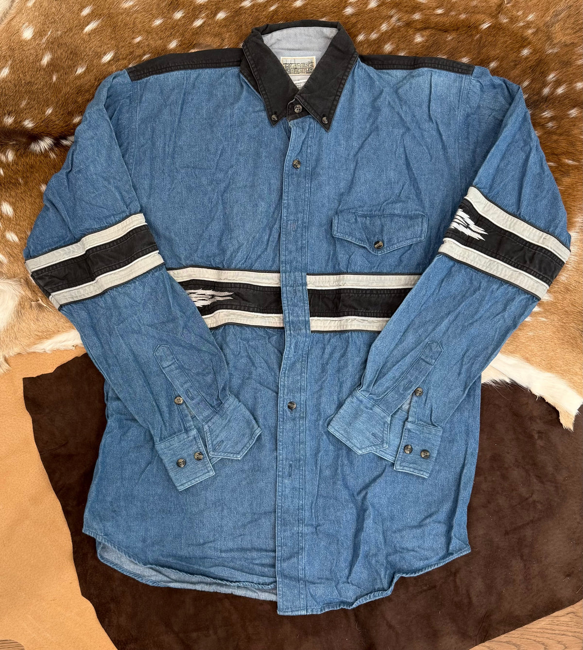 Express Rider Denim and Black M