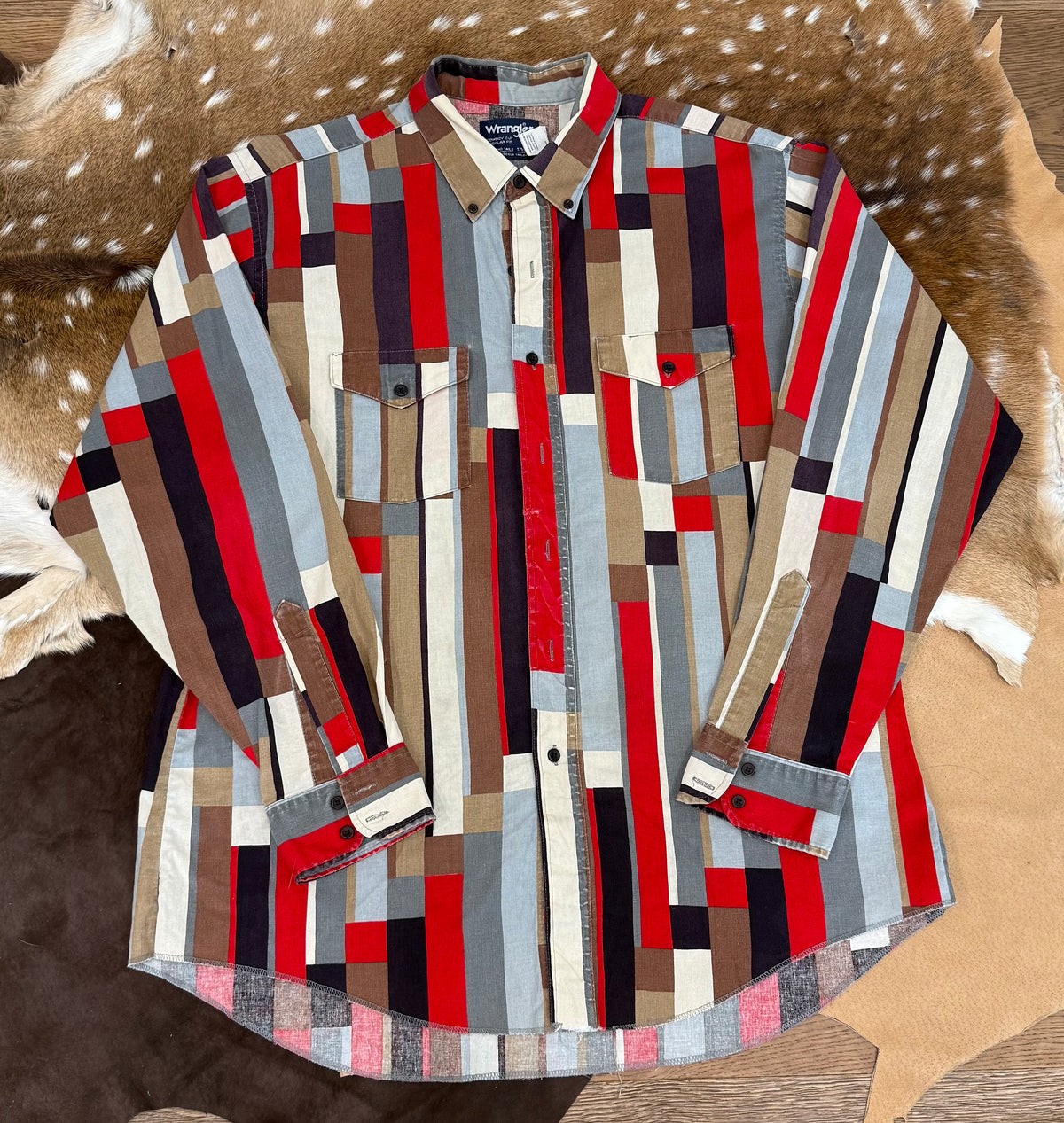 Wrangler multi color red XL